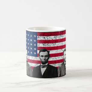 Sherman, Lincoln och lån med den svart gränsen Kaffemugg