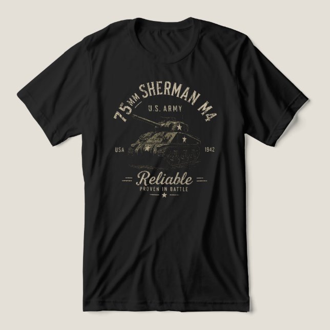 Sherman M4  T Shirt (Design Framsida)