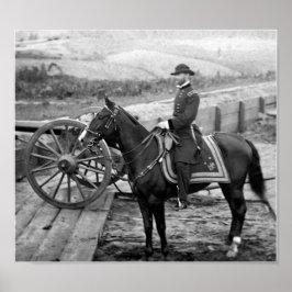 Sherman On Horseback - Atlanta Georgia - 1864 Poster