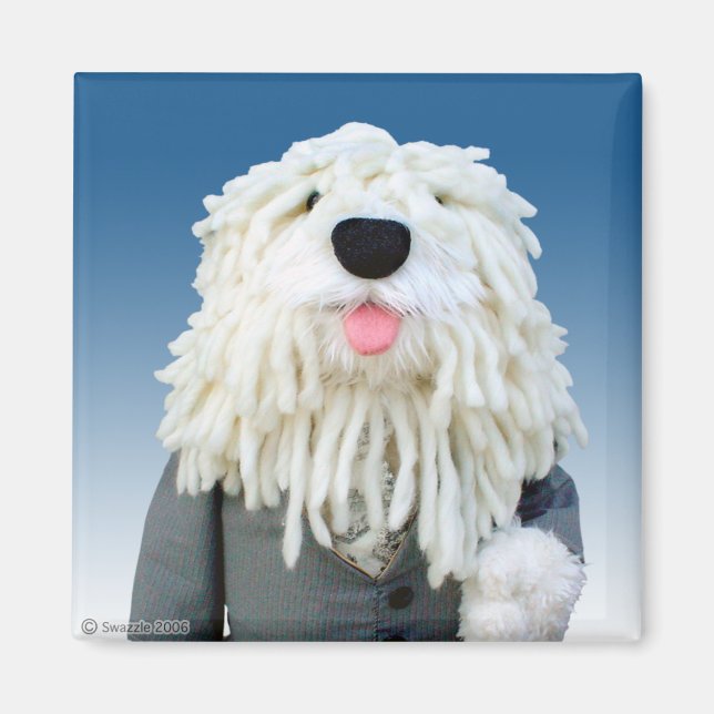 Sherman Sheepdog Magnet (Framsidan)