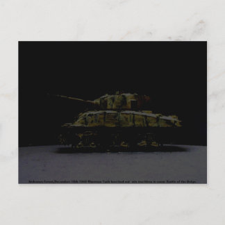 Sherman Tank 1944 digi art. Vykort