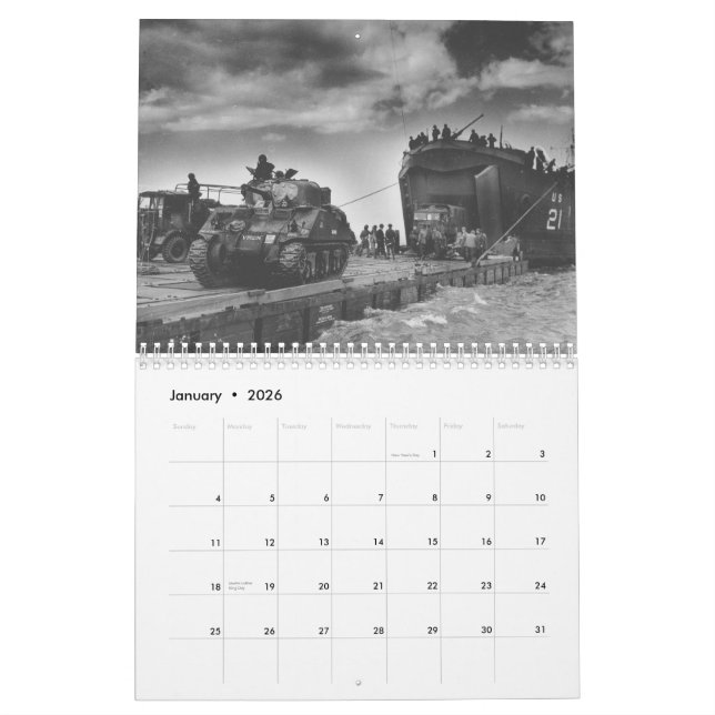 Sherman tankkalender kalender (Jan 2026)
