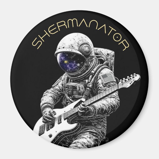 SHERMANATOR Astronaut Magnet (Framsidan)