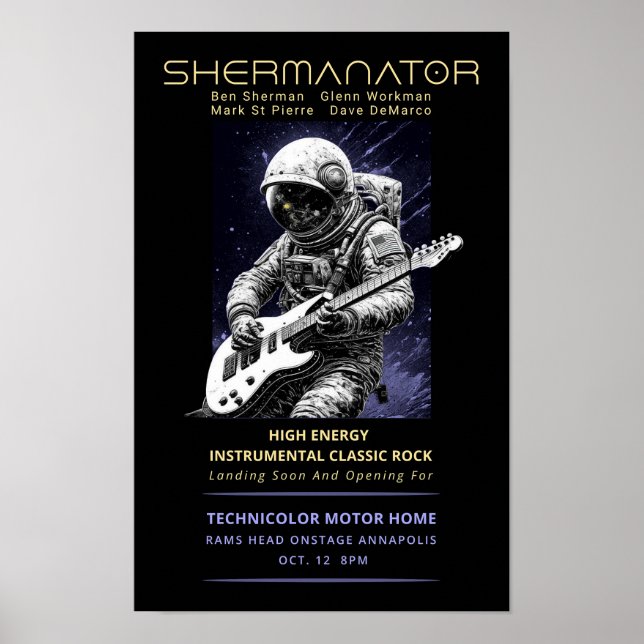 Shermanator Debut Rams Head 2024 Poster (Framsidan)