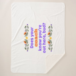 Sherpa blanket hockey gift does coach know