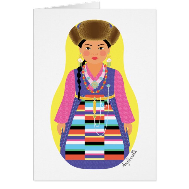 Sherpa Matryoshka Card OBS Kort (Framsidan)