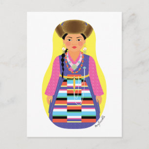 Sherpa Matryoshka Postcard Vykort
