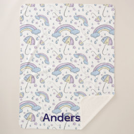 Sherpa Rainbow Blanket