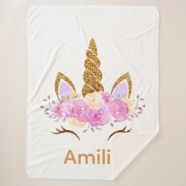 Sherpa Unicorn Blanket