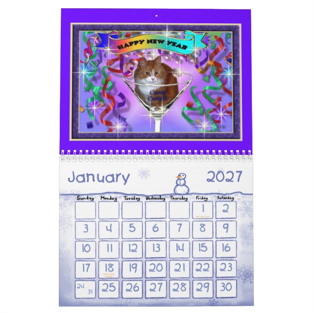 SHERRIEY'S CATS KALENDER (Jan 2027)