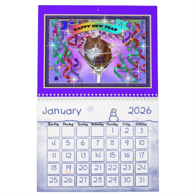 SHERRIEY'S CATS KALENDER (Jan 2026)