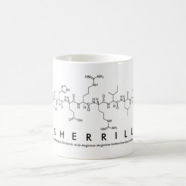 Sherrill peptide namn mugg (Center)