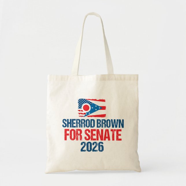 Sherrod Brown for Senate 2026 Election Tygkasse (Framsidan)
