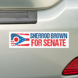 Sherrod Brown för senaten 2024 Val Ohio Flagga Bildekal