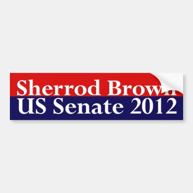 Sherrod Brown för senaten dekal (Framsidan)