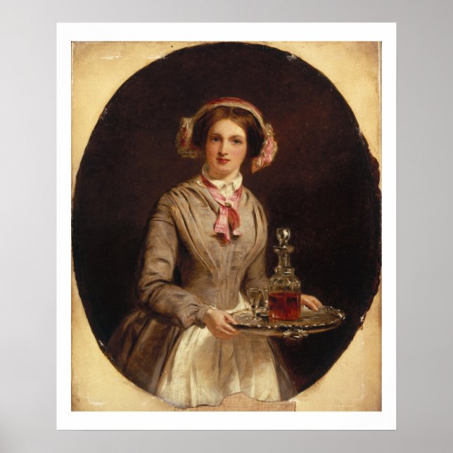 "Sherry Herr?", 1853 (olja på arbetsyta) Poster (Framsidan)