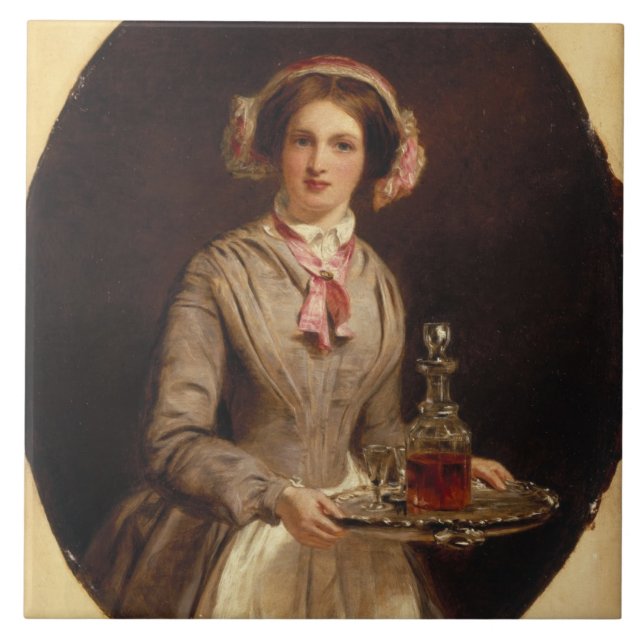 "Sherryherr? " 1853 (olja på kanfas) Kakelplatta (Framsidan)