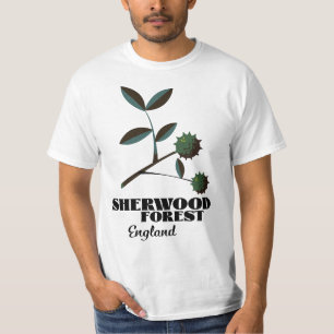 Sherwood Forest England-reseaffisch Magnet T Shirt