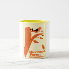 Sherwood Forest, Nottinghamshire resebroschyr Två-Tonad Mugg
