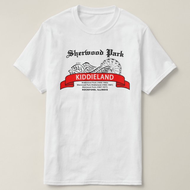Sherwood Park Kiddieland, Rockford, IL. T-shirt (Design framsida)