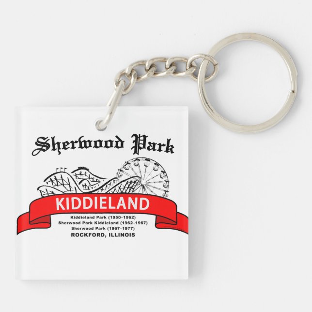 Sherwood parkerar Kiddieland, Rockford, IL. (Baksidan)