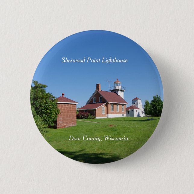 Sherwood Point Lighthouse-knapp Knapp (Framsida)