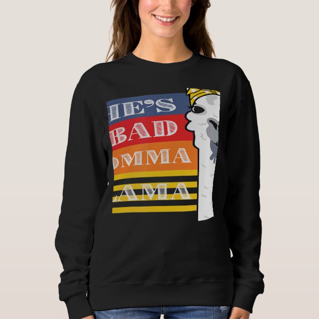 She's a Bad Momma Llama For Women  Animal  Retro 2 T Shirt (Framsida)
