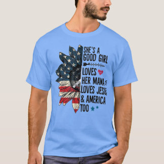 Shes A Bra Girl Kärlek Hennes Mamma Kärlek Jesuss  T Shirt