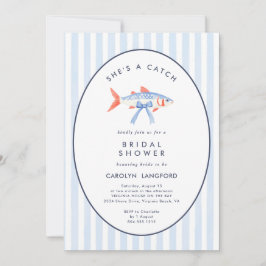 She's a Catch Fishermans Aesthetic Bridal Shower  Inbjudningar