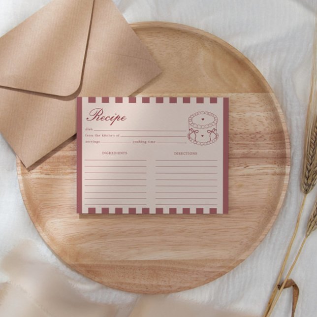 She's A Tini Bit Older Coffee Cake Birthday Recipe Tilläggskort (Skapare uppladdad)