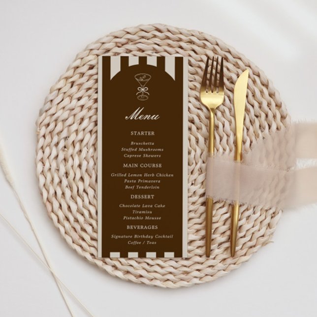 She's A Tini Bit Older Coffee Martini Birthday Meny (Skapare uppladdad)