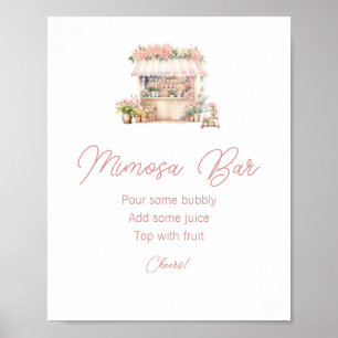 Shes Fresh off Market Möhippa Mimosa Pub Poster