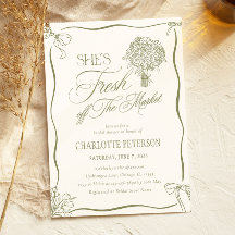 She's Fresh Off the Market Bridal Shower