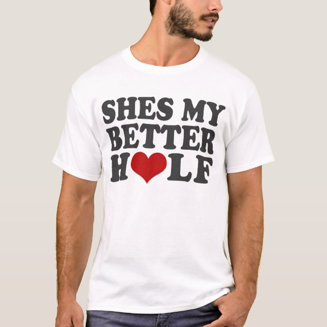 Shes min mer sweeter halva tee shirt (Framsida)