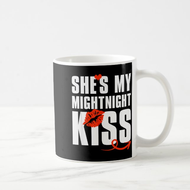 She's My Midnight Kiss Happy New Year Matching Fun Kaffemugg (Höger)