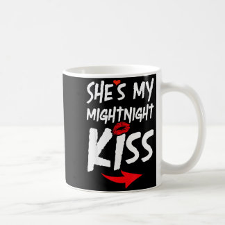 Shes My Midnight Kiss Happy New Year Matching Funn Kaffemugg