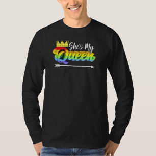 Shes My Queen Pride Lgbt Gay Lesbisk Couple Matchi T Shirt