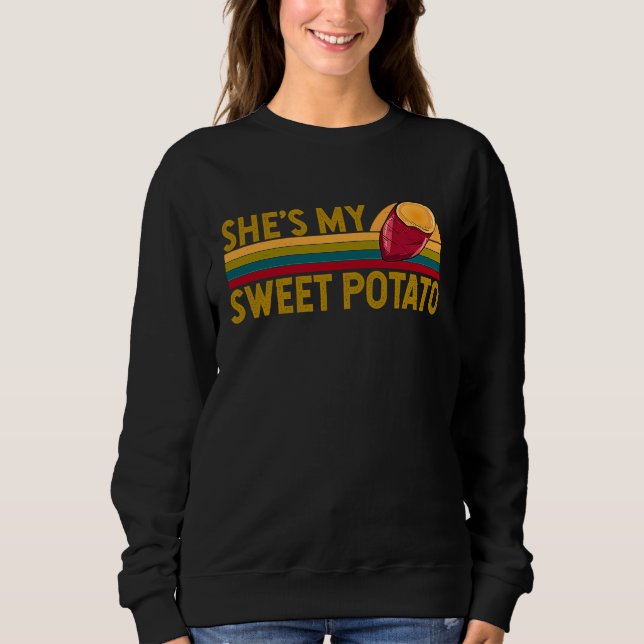 She's My Sweet Potato His Hers Matching Couple Tha T Shirt (Framsida)