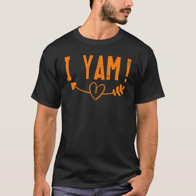 She's My Sweet Potato I Yam Couples  Thanksgiving T Shirt (Framsida)