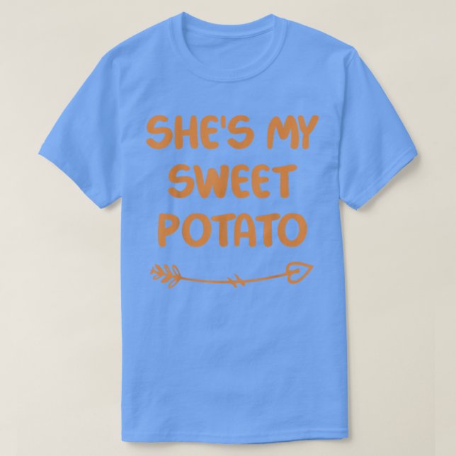 She's My Sweet Potato I Yam! Set Couples Thanksgiv T Shirt (Design framsida)