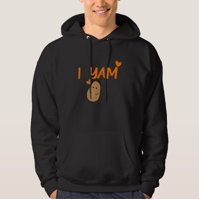 She's My Sweet Potato I Yam Set Couples Thanksgivi Hoodie (Framsida)