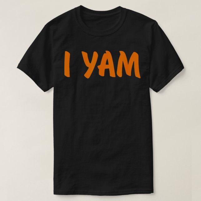 Shes My Sweet Potato I Yam Set Par Thanksgivna in T Shirt (Design framsida)