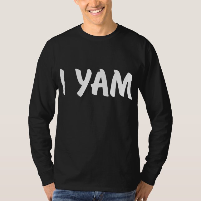 Shes My Sweet Potato I Yam Set Par Thanksgivna in T Shirt (Framsida)