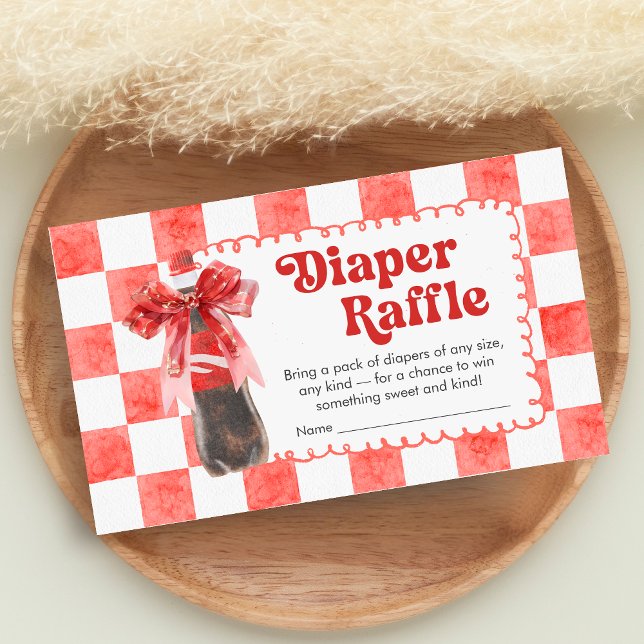 She's Ready to Pop Baby Shower Diaper Raffle Tilläggskort (She's Ready to Pop Cola Baby Shower Diaper Raffle)