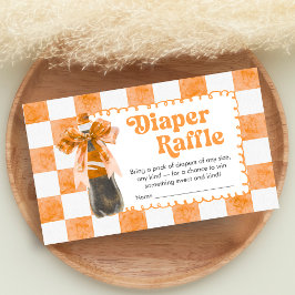 She's Ready to Pop Baby Shower Diaper Raffle Tilläggskort