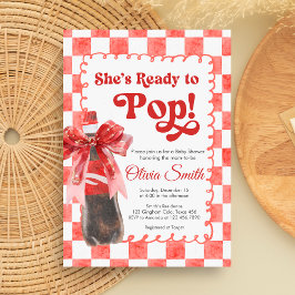 She's Ready to Pop Baby Shower Inbjudningar