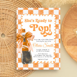 She's Ready to Pop Baby Shower Invitation Inbjudningar