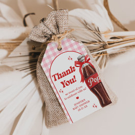 She's Ready to Pop Soda Baby Shower Presentetikett