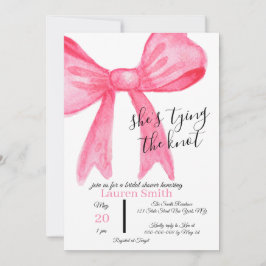 "She's Tying the Knot" Bridal Shower Invitation Inbjudningar