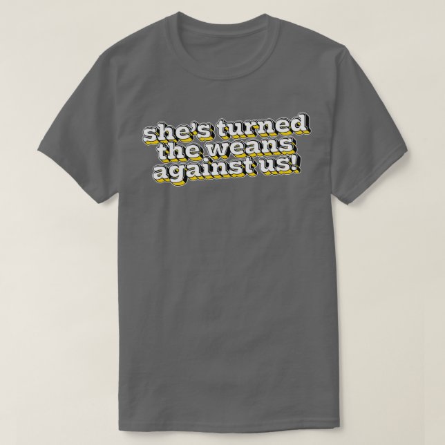 Shes vände mot oss t shirt (Design framsida)